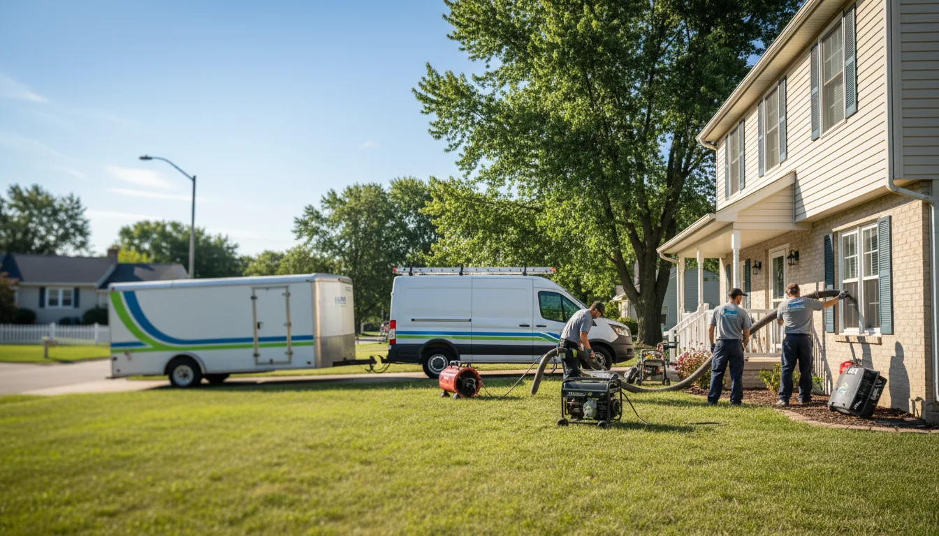 Flooded Basement Restoration And Cleanup With Repair in Rootstown, OH near me